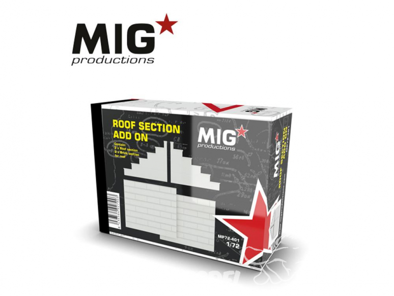 MIG Productions by AK MP72-401 Section de toit Add On 1/72