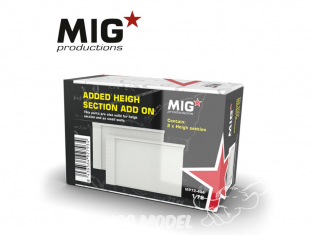 MIG Productions by AK MP72-404 Section haute de mur Add On 1/72