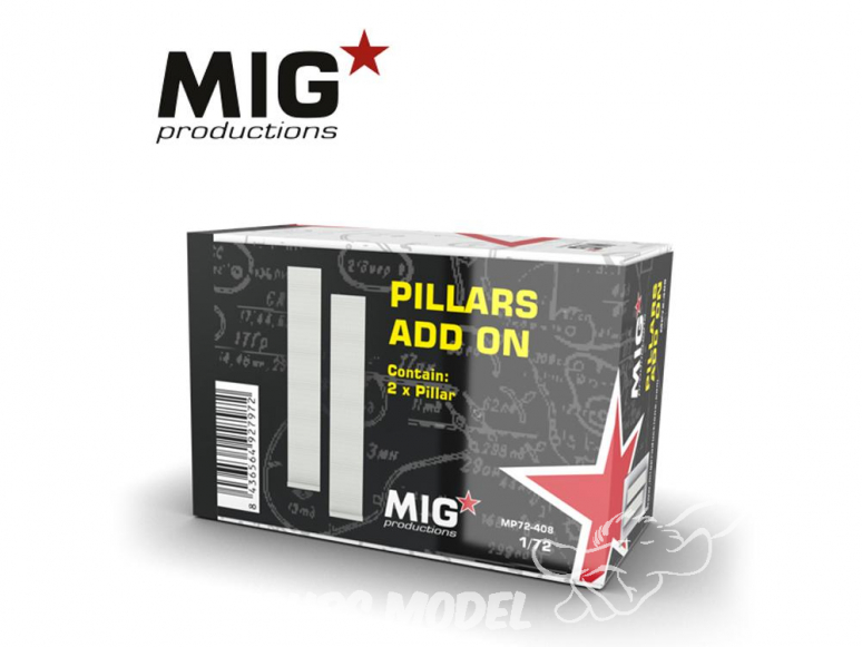 MIG Productions by AK MP72-408 Piliers Add On 1/72