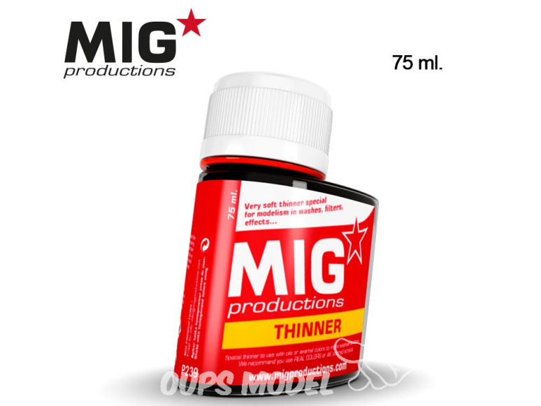 MIG Productions by Ak P239 Diluant pour Enamel et huiles 75ml