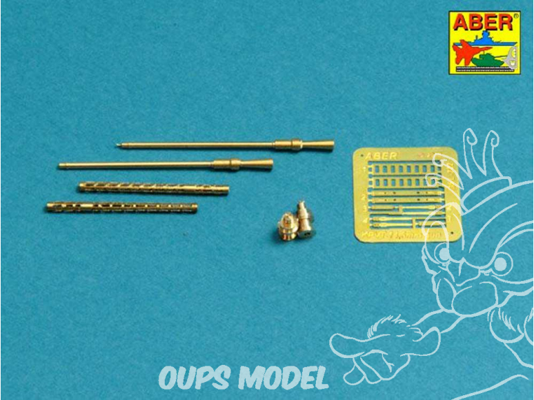 Aber 35L222 Fut de 2 canons pour mitrailleuses russes 14,5 mm KPVT utilisées sur ZPU-2 ou ZPU-4 1/35