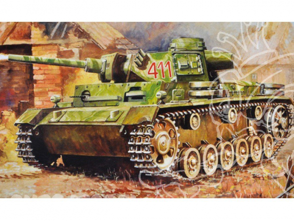 ZVEZDA maquettes militaire 6162 Panzer III Lance-flammes 1/100