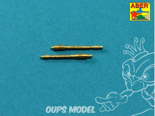 Aber A32021 set de 2 futs Jeu de canons pour mitrailleuses allemandes 13mm MG 131 (type tardif) 1/32