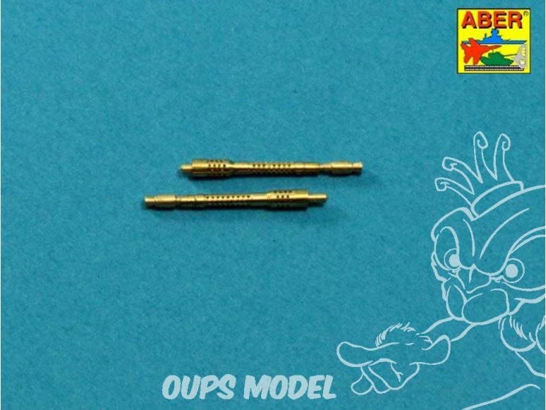 Aber A32021 set de 2 futs Jeu de canons pour mitrailleuses allemandes 13mm MG 131 (type tardif) 1/32