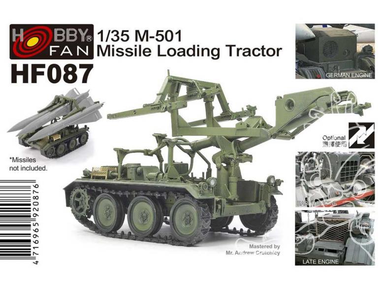 Hobby Fan kit resine HF087 M-501 Tracteur de chargement de missiles 1/35