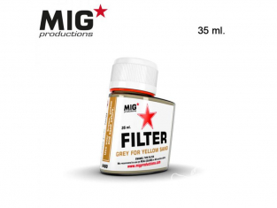 MIG Productions by Ak F400 Filtre gris pour jaune sable Enamel 35ml