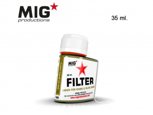 MIG Productions by Ak F420 Filtre vert pour Khaki & Olive Drab Enamel 35ml
