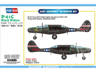 Hobby Boss maquette avion 87263 American P-61C "Black Widow" chasseur 1/72