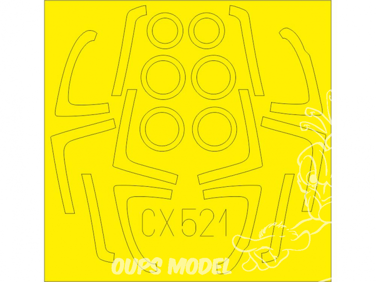 Eduard Express Mask CX521 F/A-18E TFace Academy 1/72