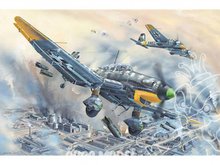 TRUMPETER maquette avion 02424 Bombardier de plongée allemand Ju-87D-5 1/24