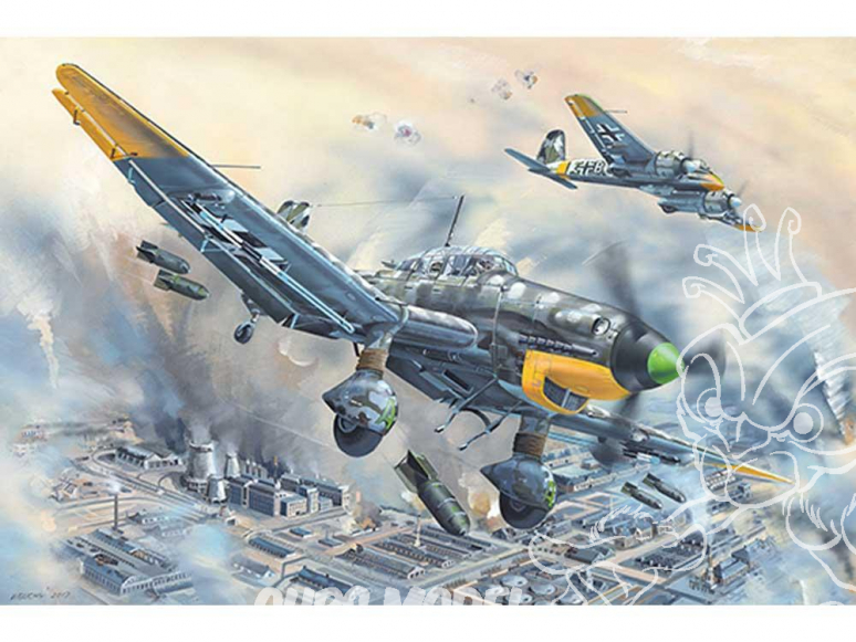 TRUMPETER maquette avion 02424 Bombardier de plongée allemand Ju-87D-5 1/24