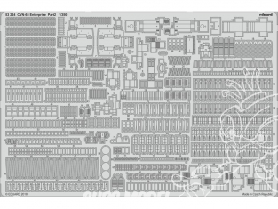 Eduard photodecoupe bateau 53224 CVN-65 USS Enterprise Partie 2 Tamiya 1/350