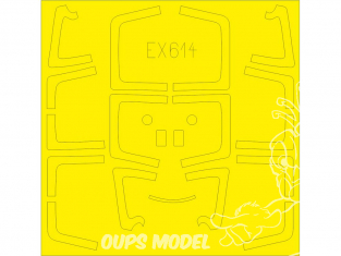 Eduard Express Mask EX614 Sukhoi Su-27UB TFace Trumpeter 1/48