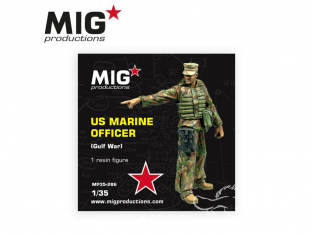 MIG Productions by AK MP35-286 Officer US Marine - Guerre du Golfe 1/35