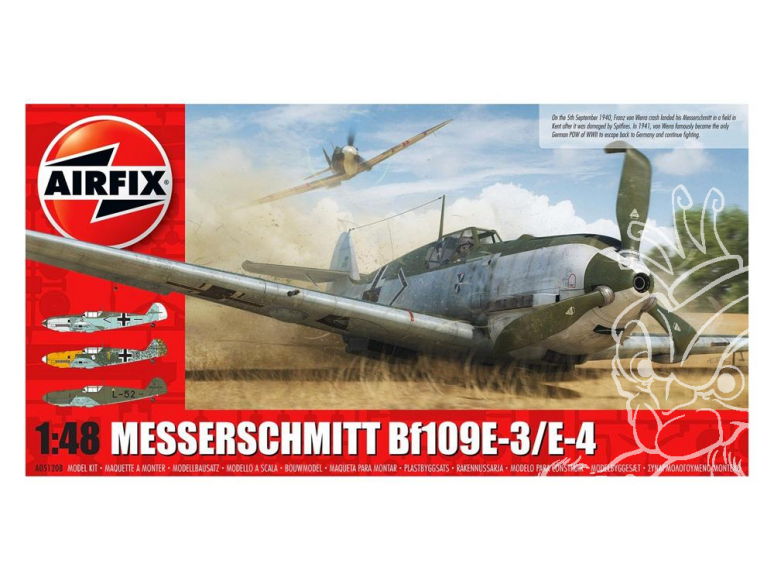 Airfix maquette avion A05120B Messerschmitt Bf109E-4/E-1 1/48