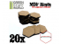 Green Stuff 368532 Socles HEXAGONALE 25 mm en MDF bois