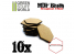 Green Stuff 368556 Socles HEXAGONALE 35 mm en MDF bois