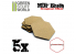 Green Stuff 368563 Socles HEXAGONALE 50 mm en MDF bois