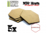 Green Stuff 368570 Socles HEXAGONALE 75 mm en MDF bois