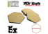 Green Stuff 368570 Socles HEXAGONALE 75 mm en MDF bois