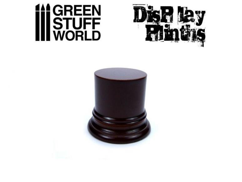 Green Stuff 501605 Socle Cylindrique Ouvragé 4,5 cm - Brun Noisette