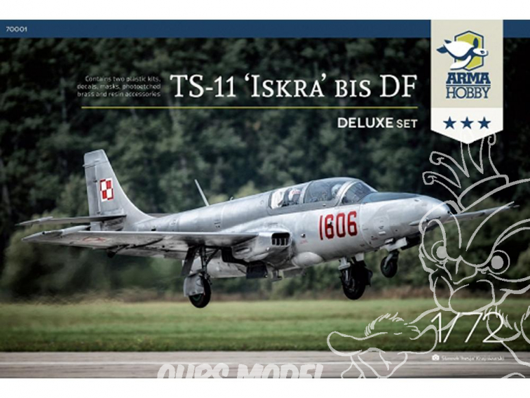 Arma Hobby maquette avion 70001 TS-11 "ISKRA" BIS DF Deluxe Set 1/72