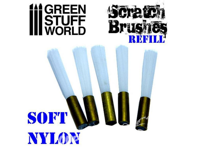 Green Stuff 500134 Remplacement Stylo gratte-brosse – Nylon doux