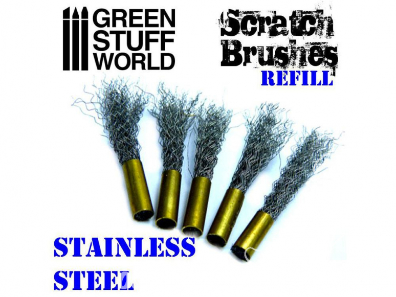 Green Stuff 500110 Remplacement Stylo gratte-brosse – Acier inoxydable