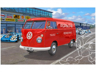 Revell maquette voiture 07049 VW T1 Van Porsche service 1/16