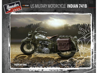 Thunder Model maquette militaire 35003 Moto militaire U.S. Indian 741B 1/35