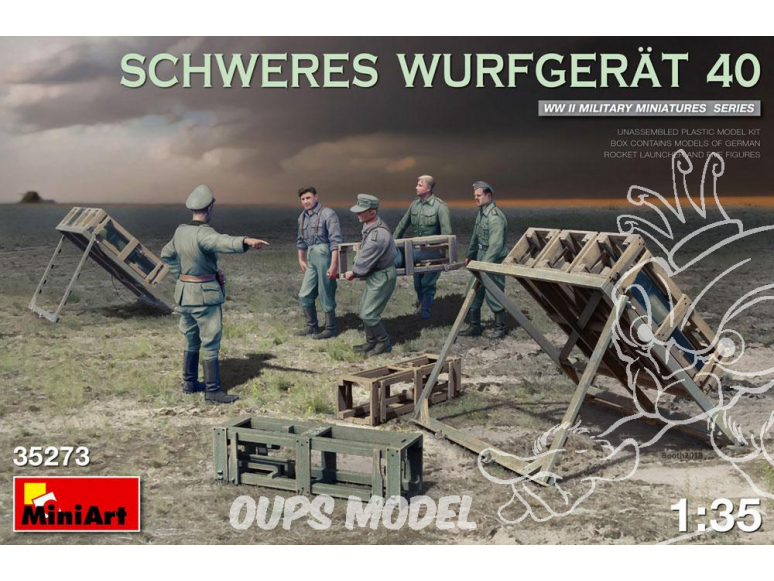 Mini Art maquette militaire 35273 Schweres Wurfgerät 40 avec 5 figurines 1/35