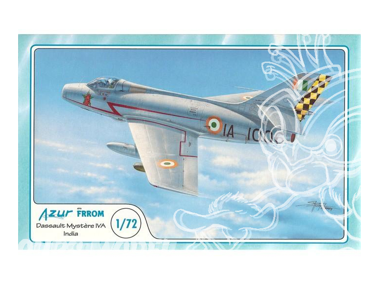 Frrom maquettes avions 022 DASSAULT MYSTERE IVA ARMEE DE L AIR INDIENNE 1965 1/72