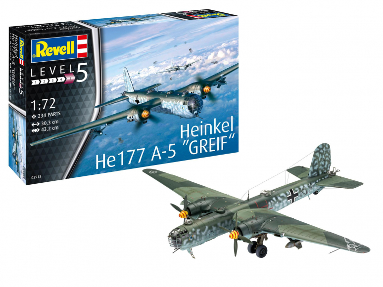 Revell maquette avion 03913 Heinkel He177 A-5 Greif 1/72