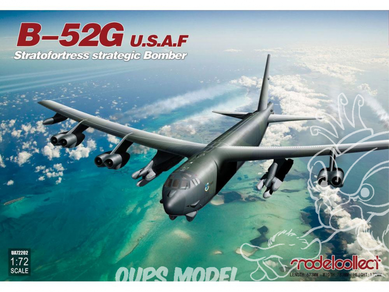 Modelcollect maquette Avion UA-72202 Bombardier stratégique USAF B-52G Stratofortress 1/72