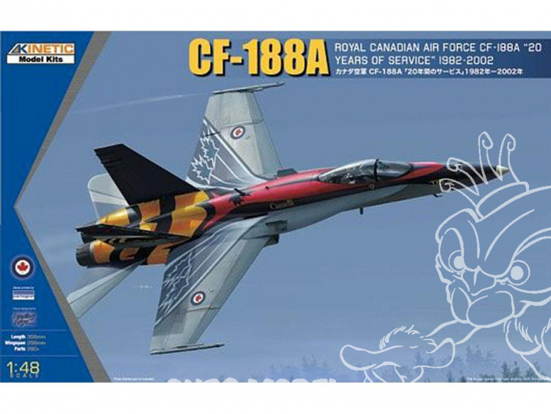 Kinetic maquette avion K48079 Royal Canadian Air Force 20ans de services 1982-2002 1/48