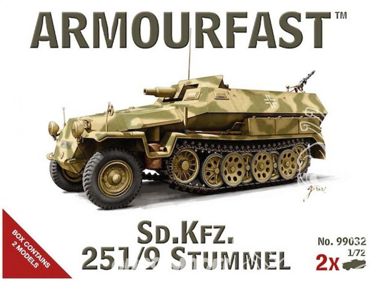 Armourfast maquette militaire 99032 Sd.Kfz.251/9 Stummel 1/72