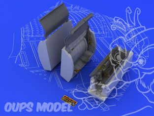 Eduard kit d&39amelioration brassin 648049 Passage de roues MiG-21 1/48