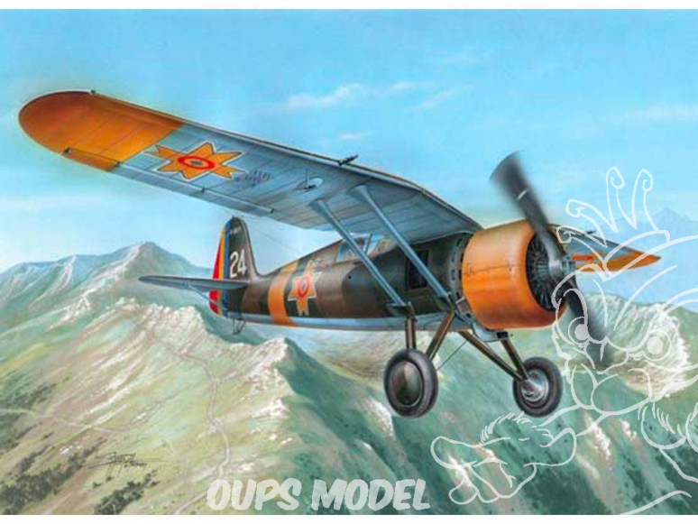 Frrom maquettes avions 0011 PZL P.24 over Danube 1/72