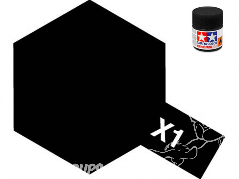 peinture maquette tamiya x01 noir brillant