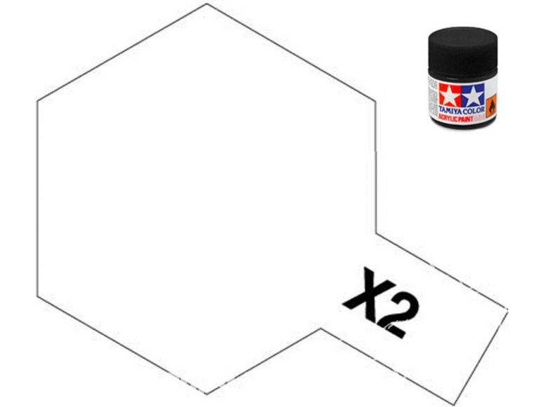 peinture maquette tamiya x02 blanc brillant