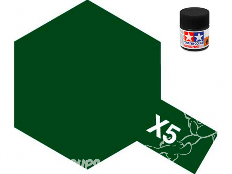 peinture maquette tamiya x05 vert brillant