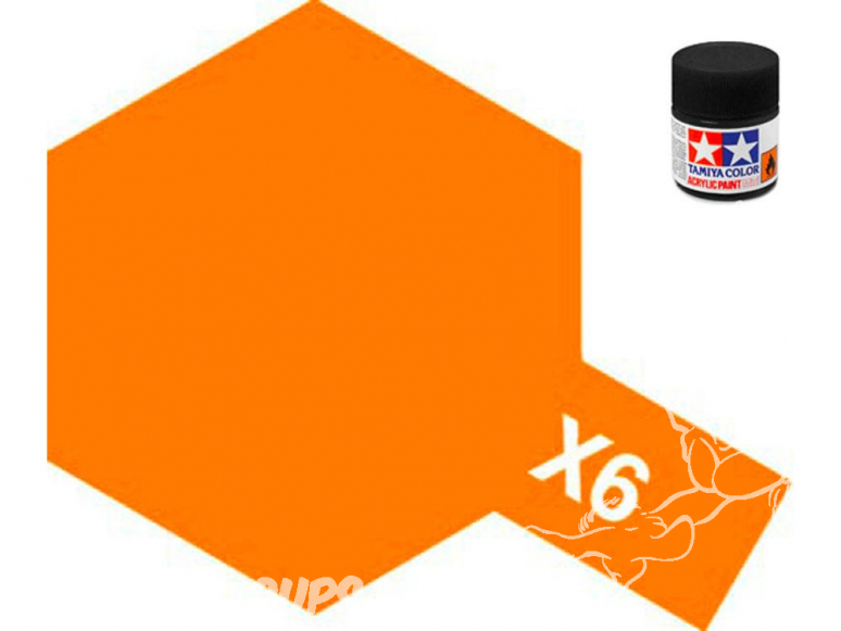 peinture maquette tamiya x06 orange brillant