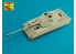 Aber 35L247 Fut de Canon 8,8cm Kw.K 43/3 L/71 (one part) pour Tiger B Porsche turret-early 1/35