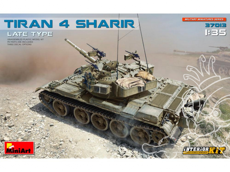 Mini Art maquette militaire 37013 Tiran 4 Sharir Late type avec interieur 1/35