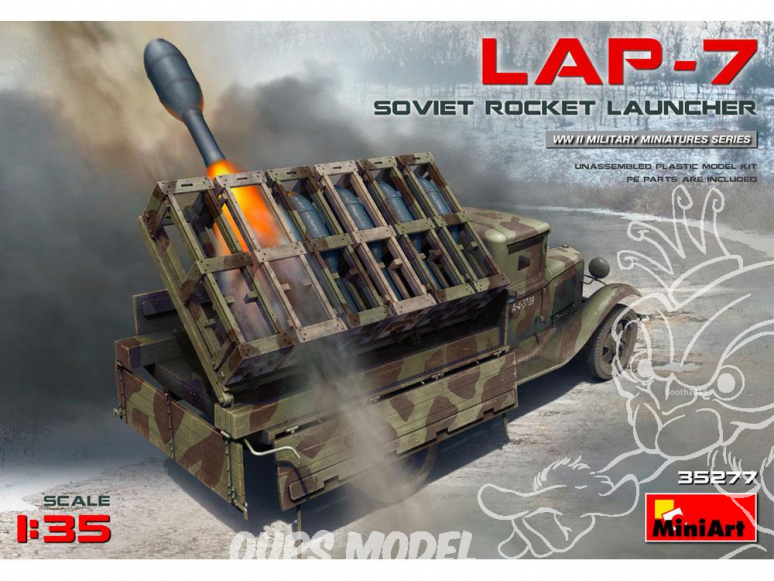 Mini Art maquette militaire 35277 lance-roquettes soviétique Lap-7 1/35