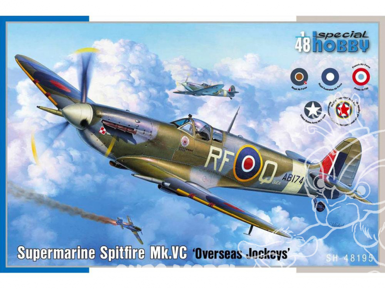 Special Hobby maquette avion 48195 Supermarine Spitfire Mk. VC Overseas Jockeys ARMÉE DE L’AIR FRANÇAISE 1944 1/48