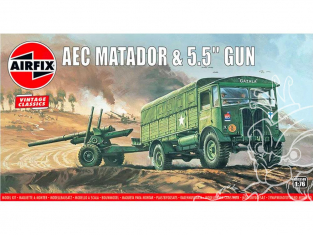 Airfix maquette militaire A01314V AEC Matador et canon de 5.5" 1/76