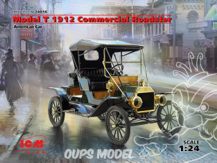 Icm maquette voiture 24016 Ford Model T 1912 Commercial Roadster 1/24