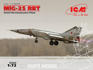 Icm maquette avion 72172 Mikoyan-Gourevitch MiG-25RBT Avion de Reconnaissance Soviétique 1/72
