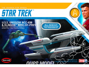 Polar Lights maquette 957 Star Trek Klingon Bird-of-Prey et U.S.S. Grissom 1/1000